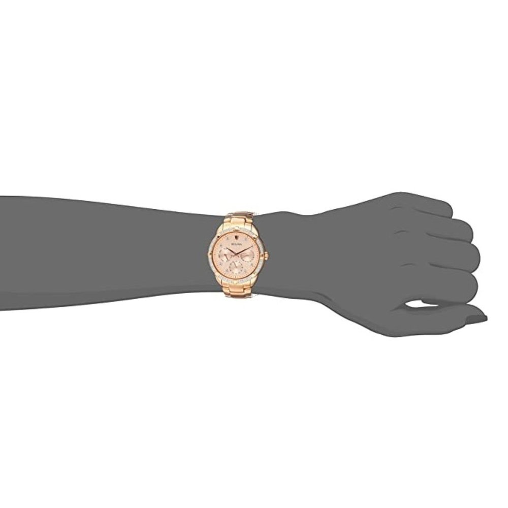 Bulova Women's 98R178 Multi-Function Dial Watch Rose Gold - Picture 2 of 3